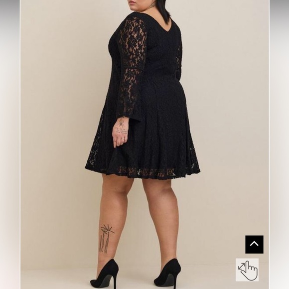 Torrid mini lace bell trapeze dress size 3 - Picture 10 of 12